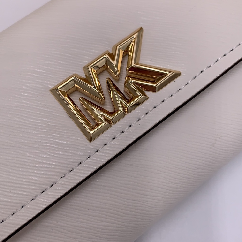 NWT MICHAEL KORS MIMI LARGE BIFOLD WALLET OPTIC WHITE COLOR - Picture 15 of 16